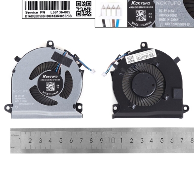 Ventoinha CPU para portátil HP Pavilion Gaming 15-EC 4 Pines