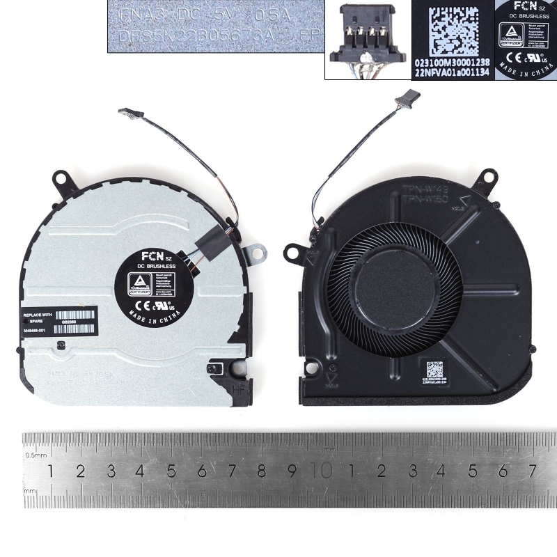 Ventilador para portátil HP 15M-EU 15M-ES DFS5K22B05673A M45465-001