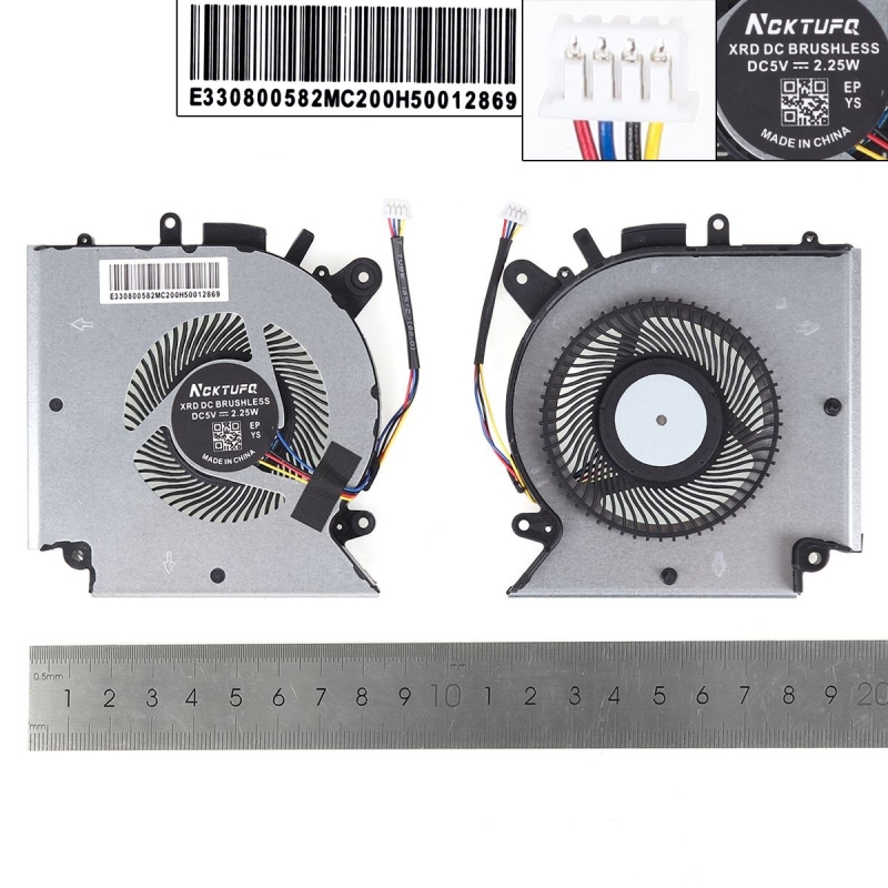 Ventoinha para portátil MSI GF66 GL66 MS-1581 N459 N460