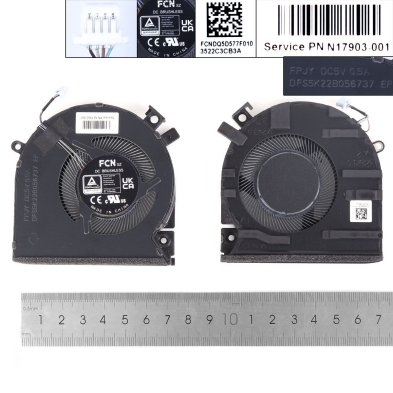 Ventoinha para portátil HP 15-FA FA0000 FA0031TX FA0162TX