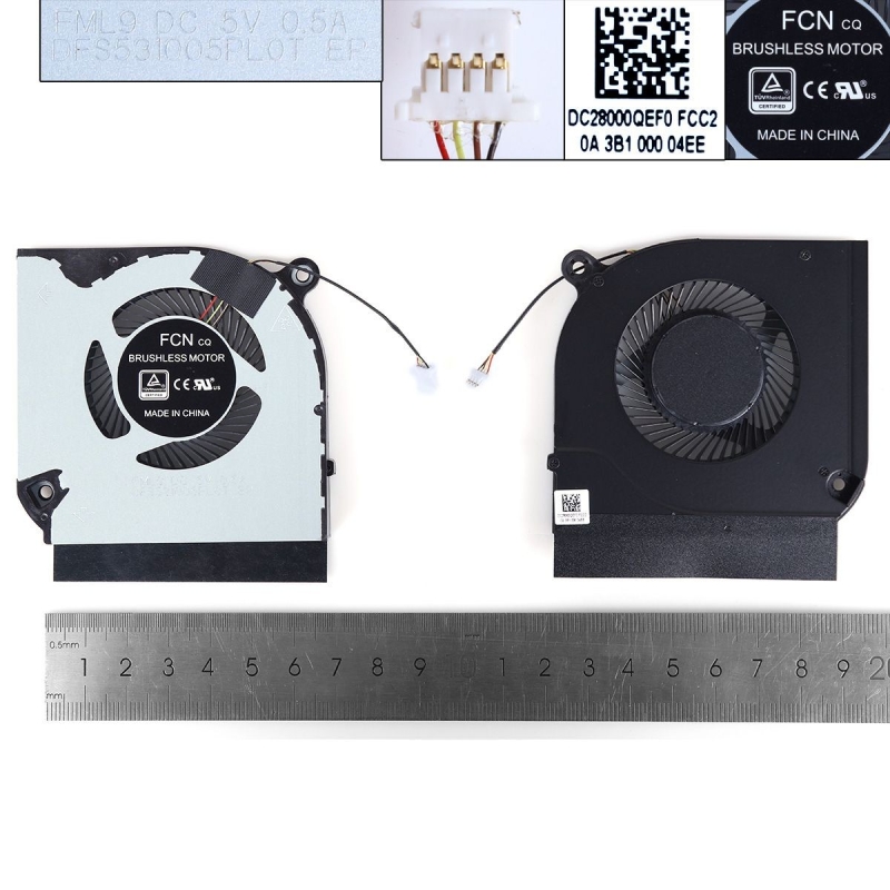 Ventoinha GPU para portatil Acer Predator Helios PH317-53 PH315-52