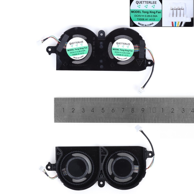 Ventoinha para portatil Dell XPS 13 9370 9380 9390 P82G 0980WH