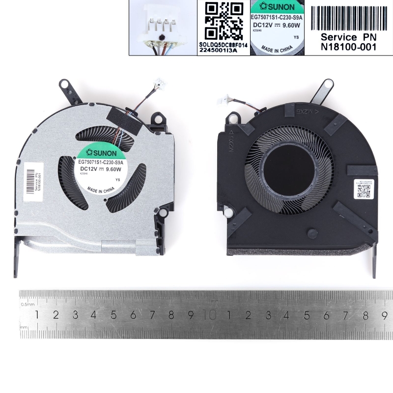 Ventola GPU per portatile HP OMEN 16-K 16-N 8 Pro 12V