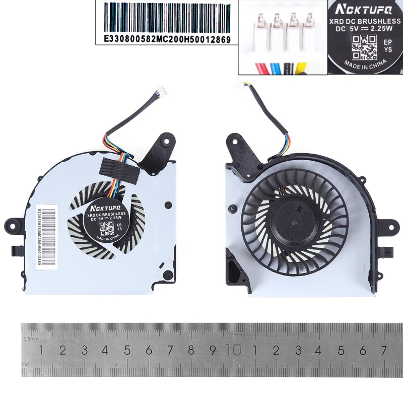 Ventilador para portátil MSI GF75 MS-17F1 17F2 17F4 17F5 N415 N416