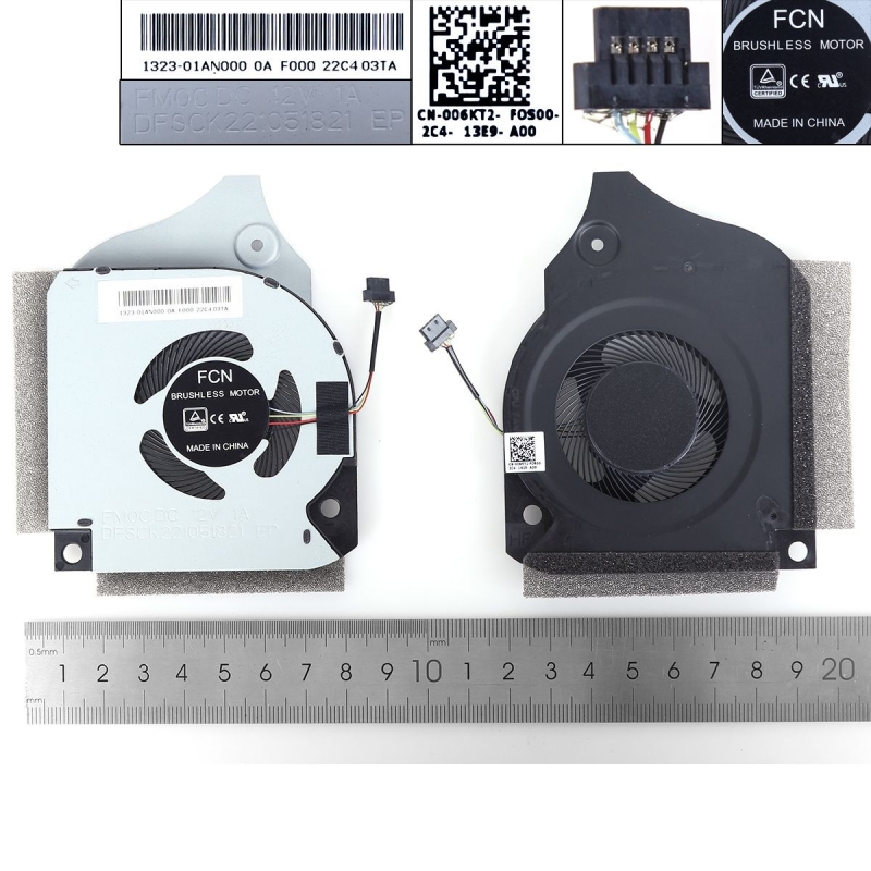 Ventoinha para portatil Dell G7-7790 G5-5590 7590 P82F 12V