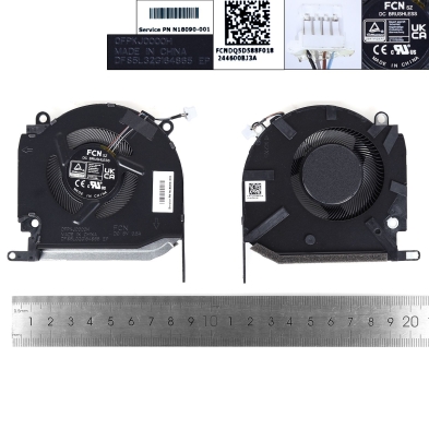 Ventoinha para portátil HP Omen 16-K 16-N TPN-Q280 TPN-Q280