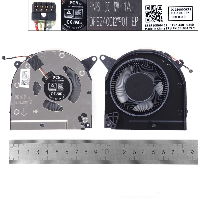 Ventola GPU per portatile Lenovo R9000X S7-15ACH6 S7-15IMH05 2021