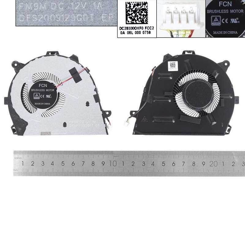 Ventilador para portátil Lenovo Ideapad 5-14 5-14IIL05 DFS2009129G0T