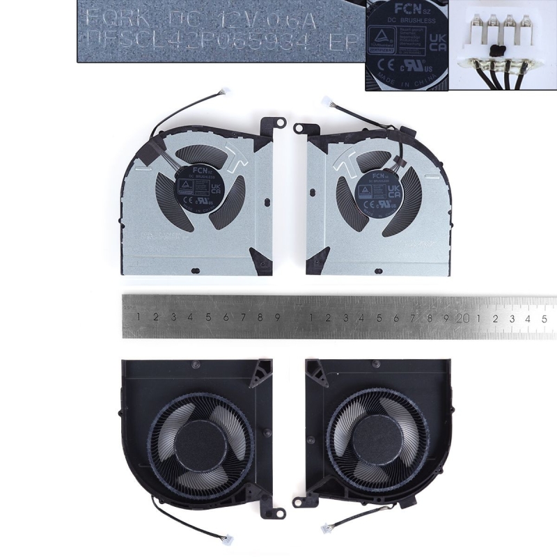 Ventoinha CPU+GPU para portátil Lenovo LOQ 15IRH8 GEEKPRO G5000 IRH8