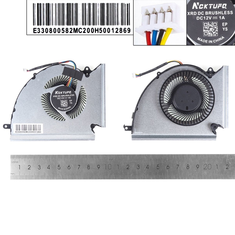 Ventilador CPU+GPU para portátil MSI WE76 GE76 GP76 MS-17K3 17K2 17K1