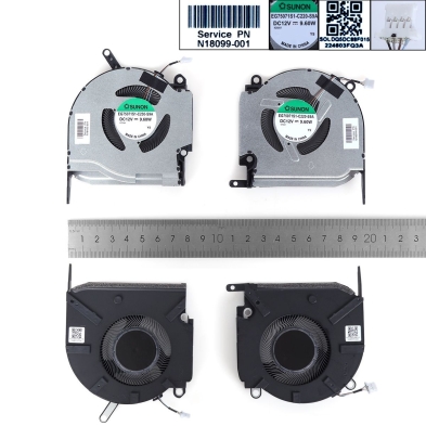 Ventiladores para portátil HP OMEN 16-K 16-N 8 Pro 12V 3060/70