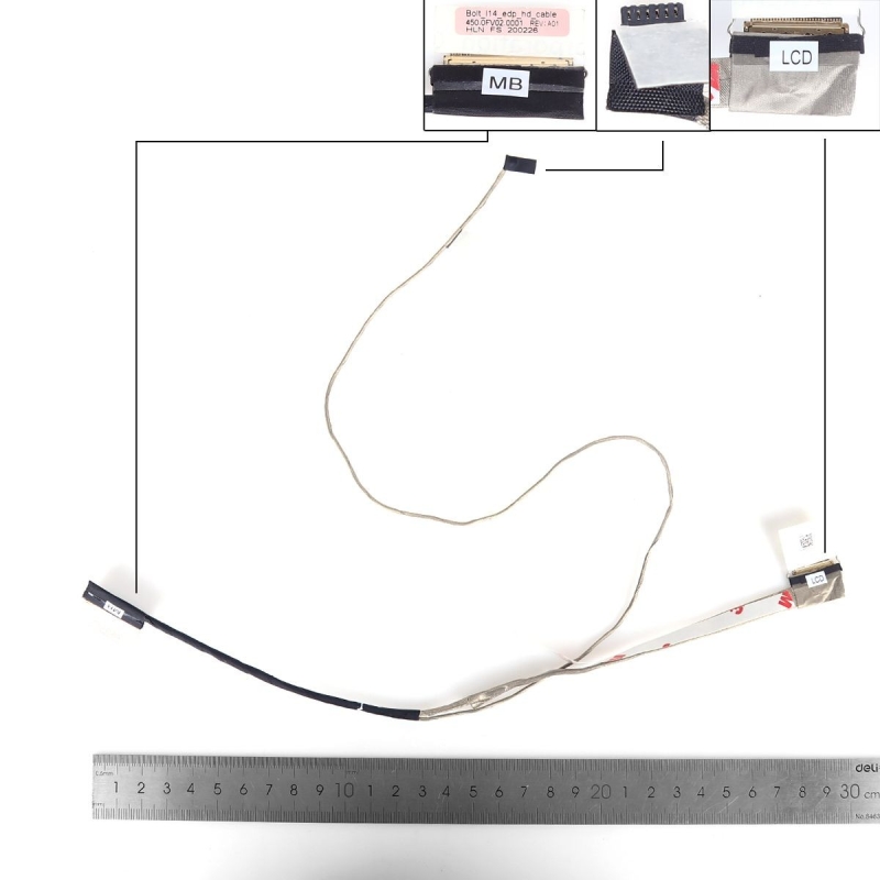 Cabo flexível para portatil Dell Latitude 3400 E3400 | 0M8R8G 30 pinos
