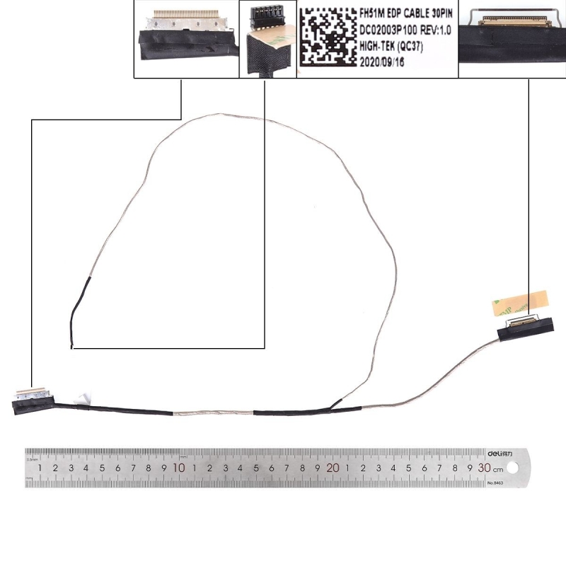 Cabo flexível para portatil Acer AN515-44 | DC02003P100 30 pinos