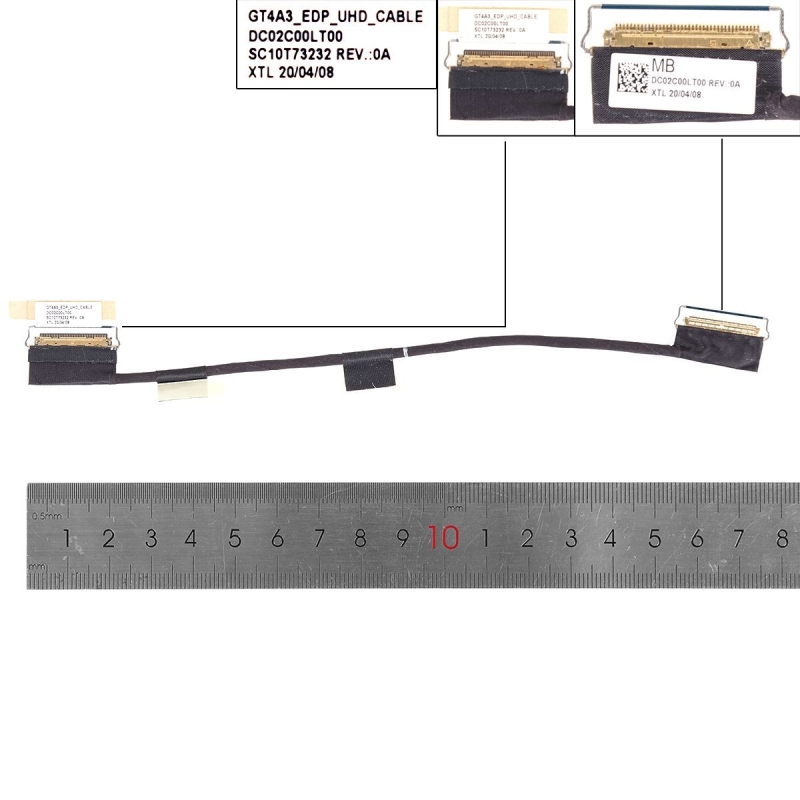 Cabo flexível para portatil Lenovo Thinkpad T490S | 01YN276 40 pinos