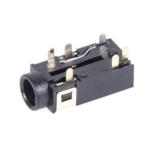 Conector de auscultadores 3,5 dip 6 pinos SMD PJ-342E