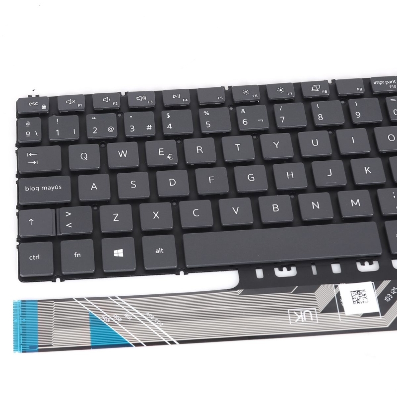 Teclado para portátil Dell 7591 7590 P83F 5580 5584 | PK132RI2A24 Gris