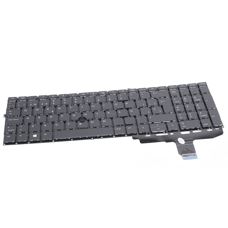 Teclado retroiluminado para portátil HP 850 G7 850 G8 855 G7 Preto