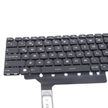 Teclado retroiluminado para portátil MSI GP76 GE76 Preto