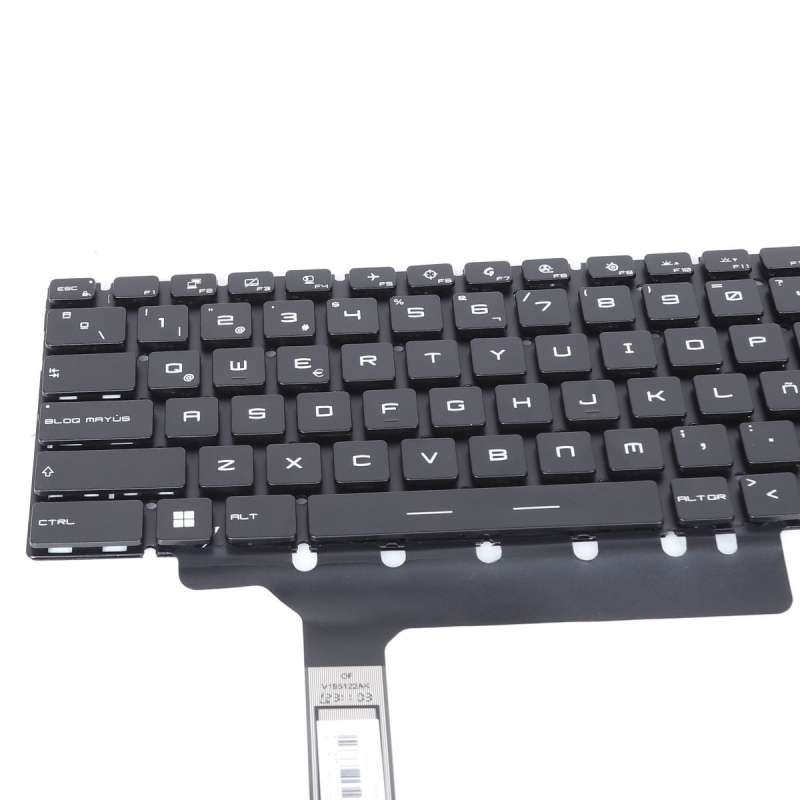 Teclado retroiluminado para portátil MSI GP76 GE76 Preto