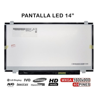 Schermo LED portatile 14" B140RW02 - B140RTN02 Ristrutturato