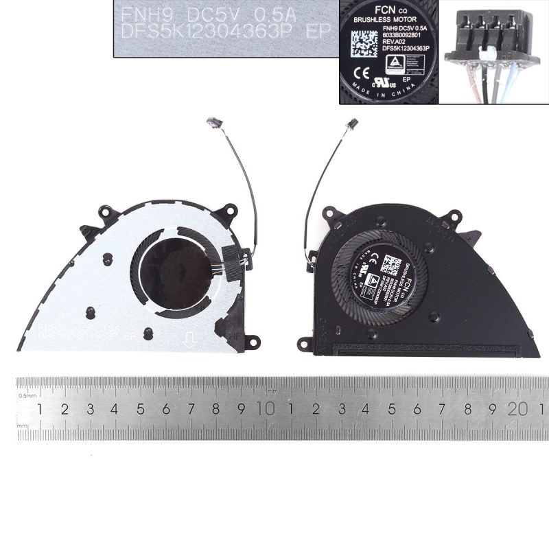 Ventilador para portátil HP ProBook 470 G8 G9 ENVY 17-CN. Envíos 24h