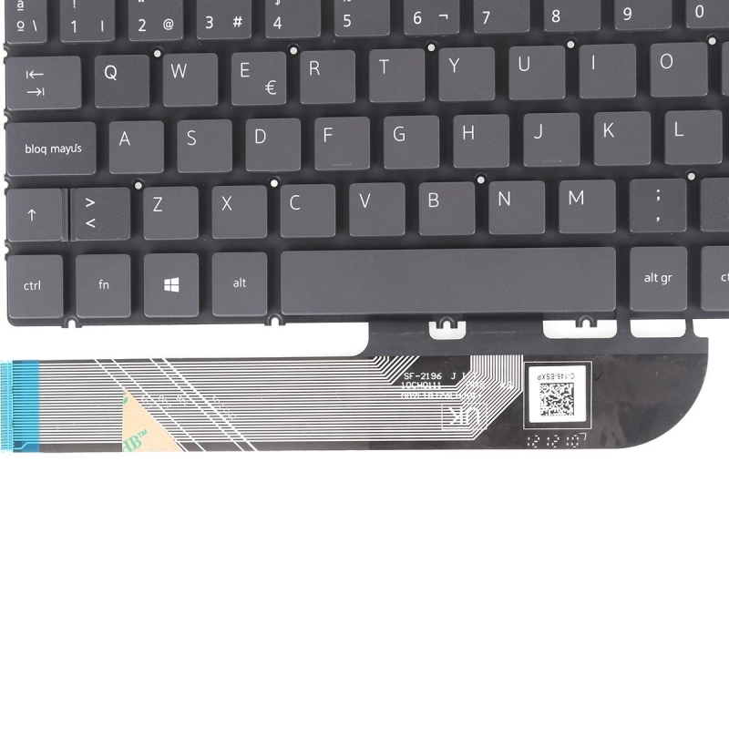 Teclado retroiluminado para portátil Dell 7591 7590 P83F 5580 Gris