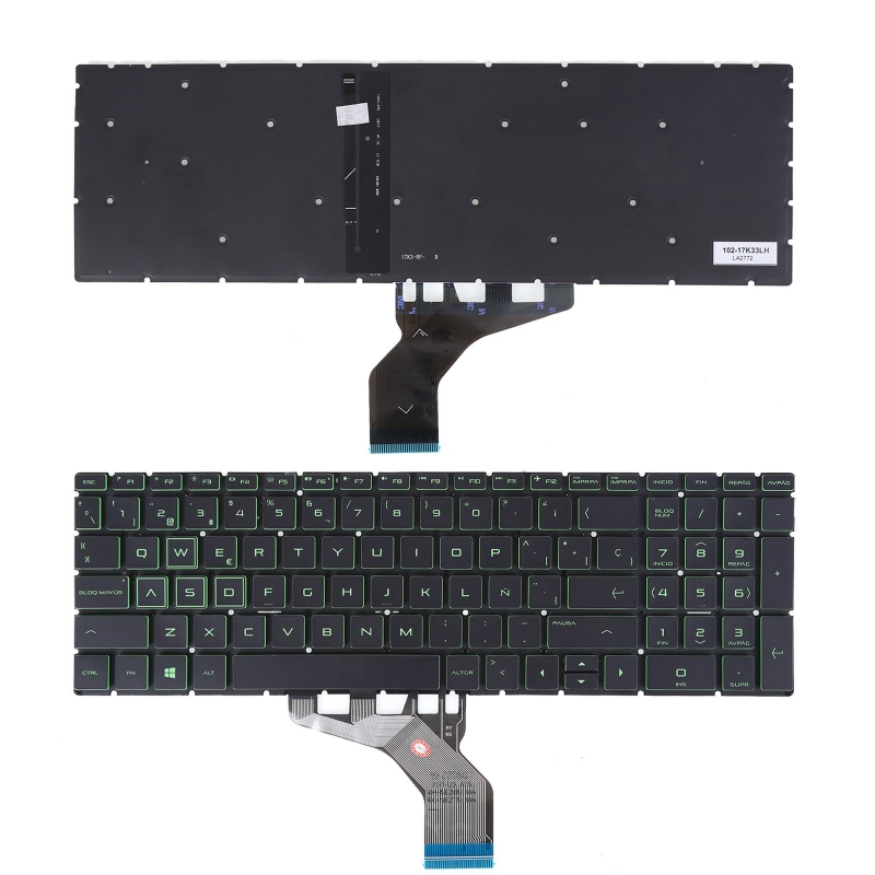 Teclado para portatil HP Pavilion 15-DA 250 255 G7 Gen7 preto