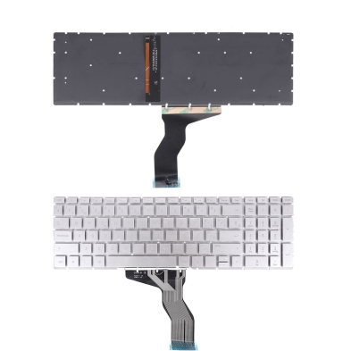 Tastiera retroilluminata per portatile HP Pavilion 15-BS argento