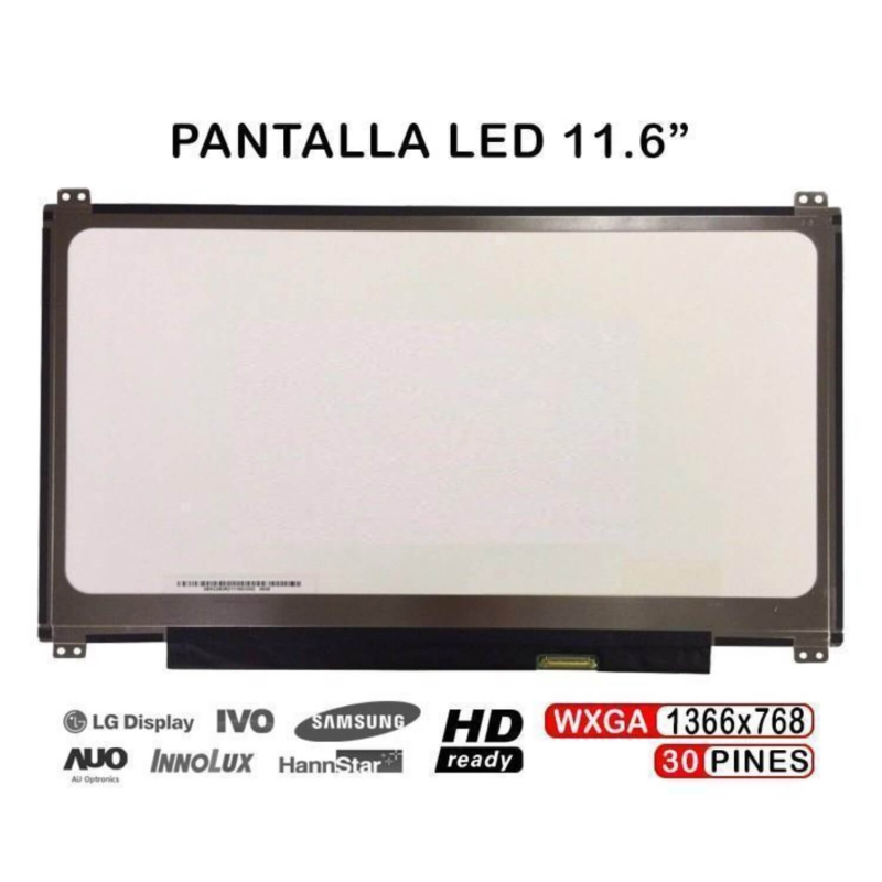 ECRÃ LED DE 11.6" PARA PORTATIL ASUS EEEBOOK X205T X205TA B116XTN02.3 30 PINES