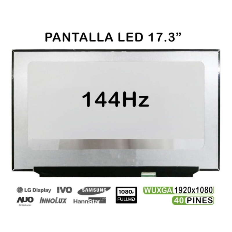 SCHERMO LED 17.3" PER COMPUTER PORTATILE B173HAN04.4 NV173FHM-N44 144HZ FHD 40 PIN