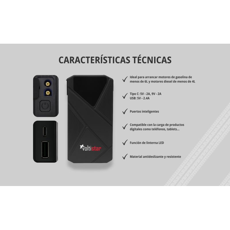 Arrancador De Coche ET33 12000Mah