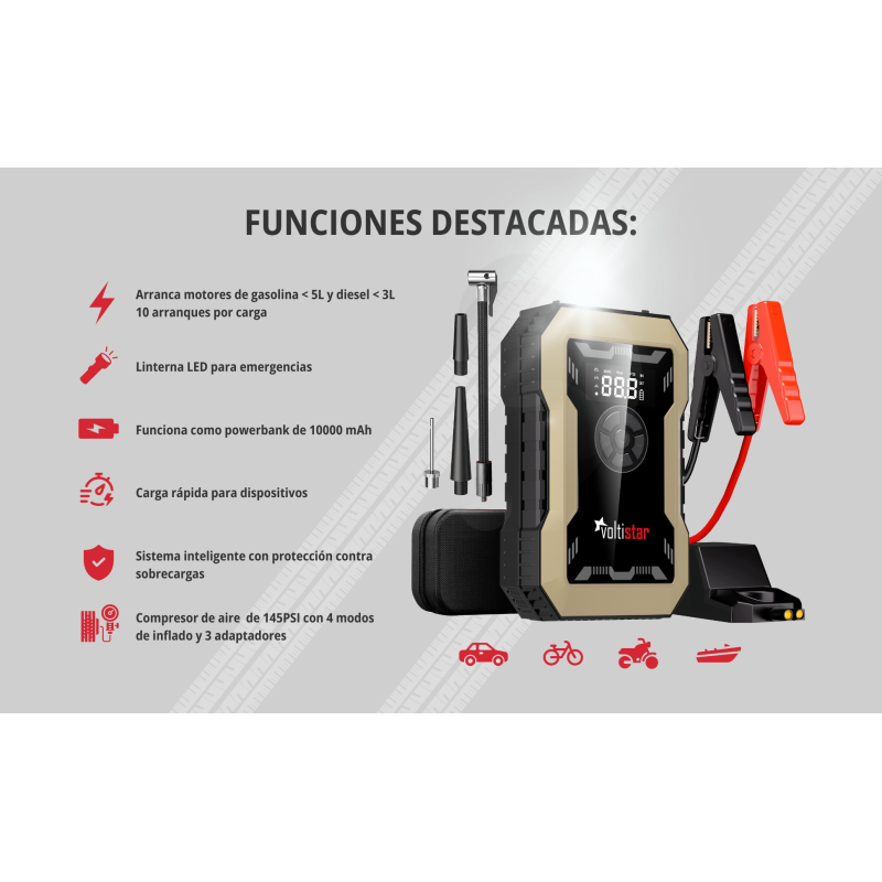 Avviatore di emergenza per auto A50 10000mAh