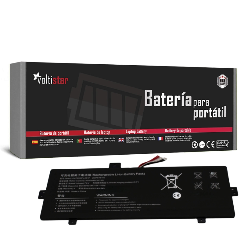 BATTERIA PER COMPUTER PORTATILE AXIOO MYBOOK 11G U3478110PV-2S1P