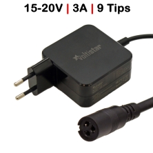 CARREGADOR UNIVERSAL DE PARED ULTRA PORTABLE 45W 9TIPS