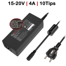 CARREGADOR UNIVERSAL PARA PORTÁTEIS 15-20V 65W