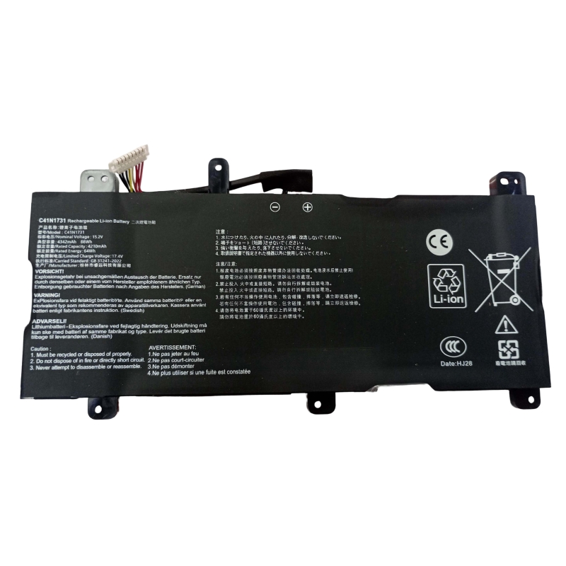 Bateria para ASUS ROG Strix GL504G GL504GM GL504GS C41N1731 TYPE-C
