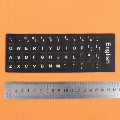 Autocolante para converter teclado para o idioma inglês