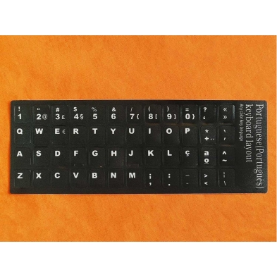 Pegatina para convertir teclado en idioma portugués