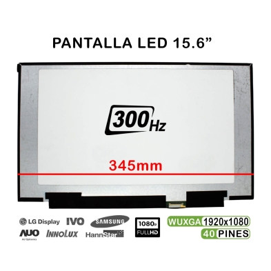 PANTALLA DE 15.6" PARA PORTÁTIL LQ156M1JW25 LED 1920×1080