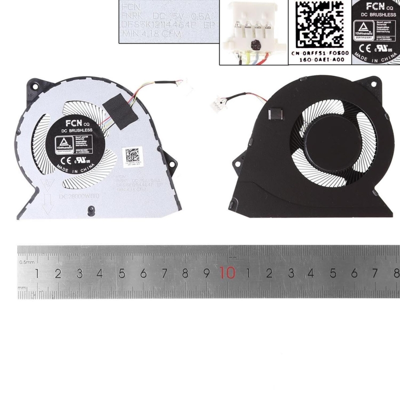 Ventilador para portátil Dell Vostro 3510 0RFF51 DSF5K12114464P