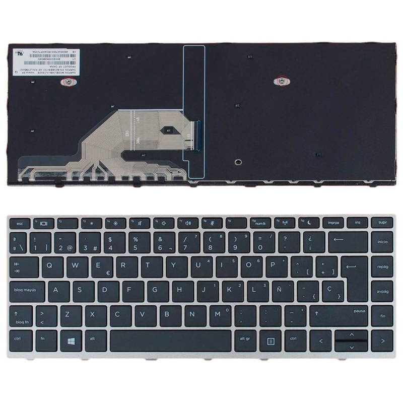 TECLADO PARA PORTATIL HP PROBOOK 430 G5 440 G5 445 G5 MARCO PRATA