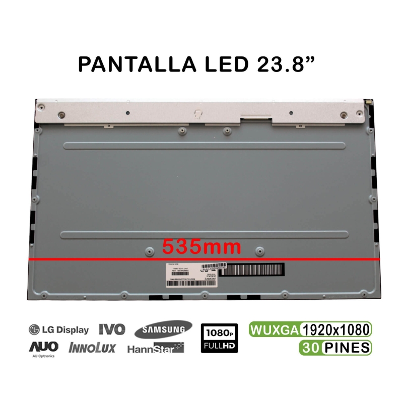 PANTALLA DE 23.8" PARA PORTÁTIL LM238WF2-SSK3 LED 1920×1080