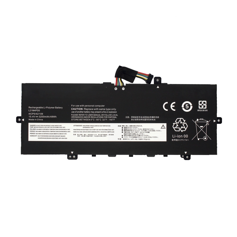 BATERIA PARA NOTEBOOK LENOVO THINKBOOK 13X G2 IAP 13S G4 IAP SÉRIES L21M4PD0 L21C4PD0 15,4V 3200MAH