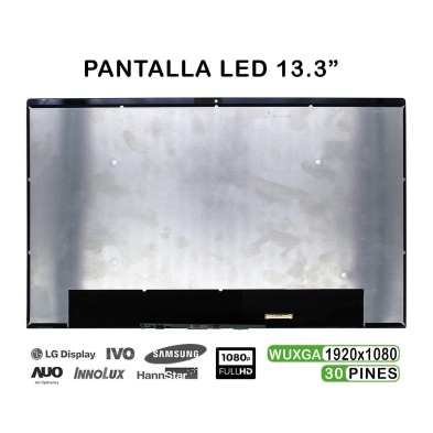 SCHERMO LED DA 13,3" PER COMPUTER PORTATILE HP ENVY X360 13-BD 30 PIN CON CORNICE