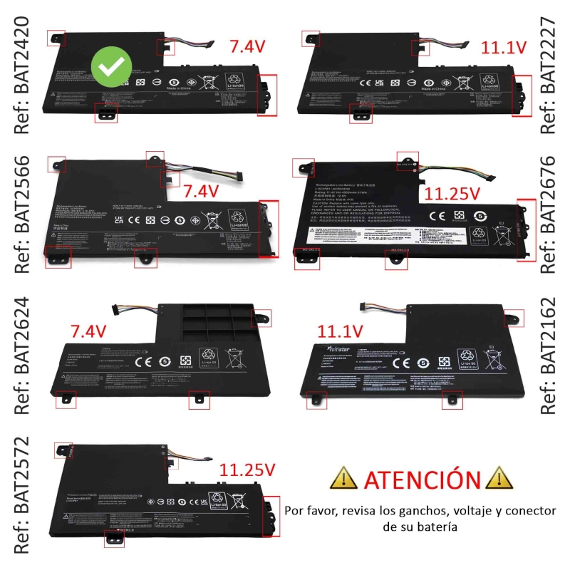 Batería portátil Lenovo Flex 4 1470 | L14L2P21