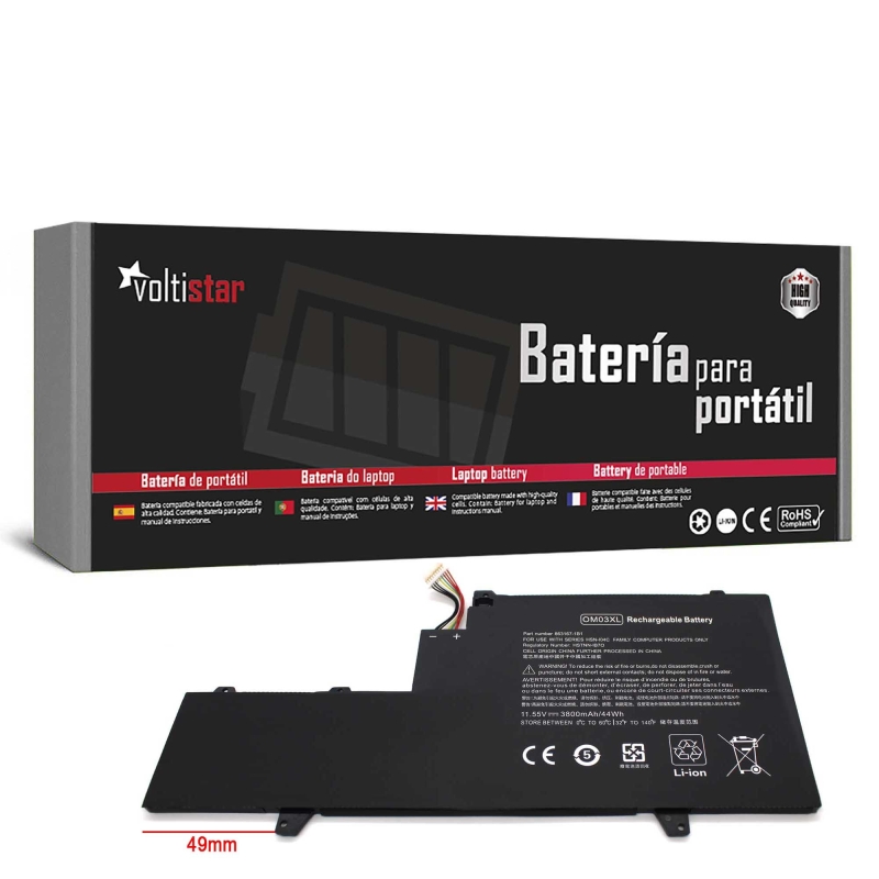 BATTERIA PER COMPUTER PORTATILE HP ELITEBOOK X360 1030 G2 SERIE OM03XL