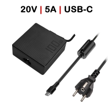CARGADOR PARA PORTÁTIL MULTIVOLTAJE LENOVO USB-C 100W NEGRO