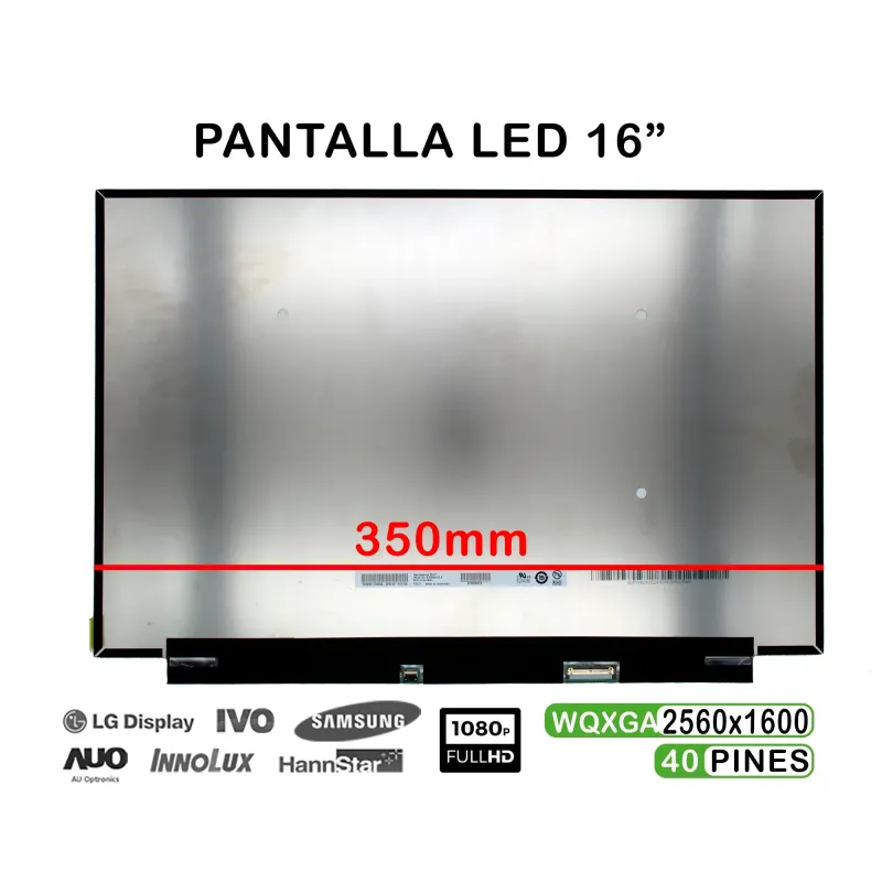 PANTALLA LED DE 16" PARA PORTÁTIL B160QAN02.K 40 PINES