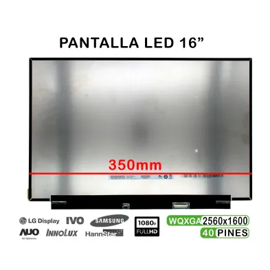 PANTALLA LED DE 16" PARA PORTÁTIL B160QAN02.K 40 PINES