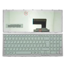 TECLADO PARA PORTATIL SONY VPC-EE SERIES BLANCO CON MARCO BLANCO